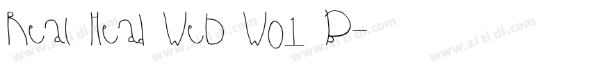 Real Head Web W01 B字体转换